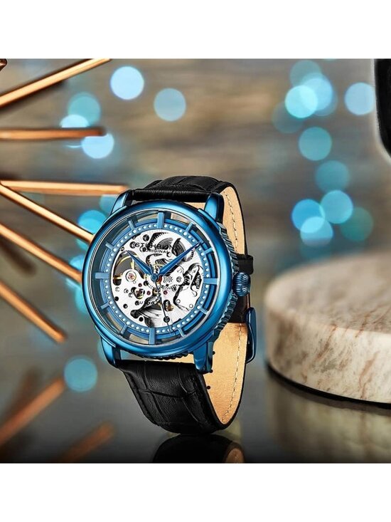 NWT Stuhrling Original Legacy Automatic Blue Dial Men\'s Watch